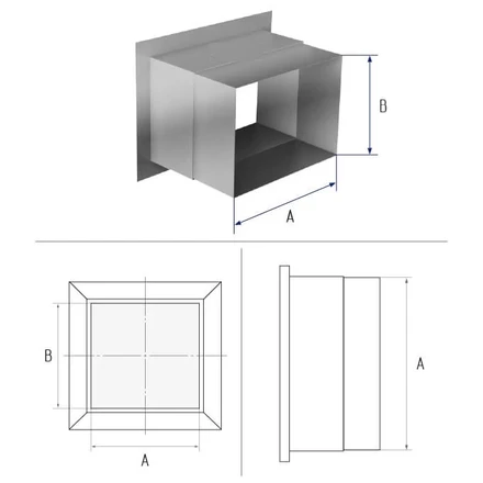 Врезка прямоугольная 0,5мм