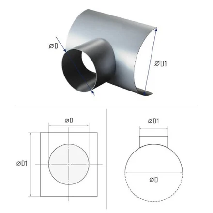 Врезка круглая с седлом 0,7мм